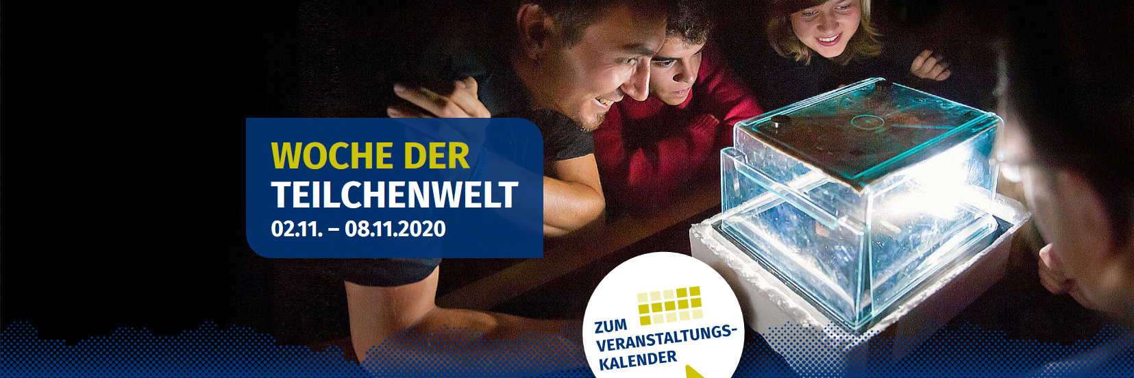 Schriftzug Woche der Teilchenwelt 2020