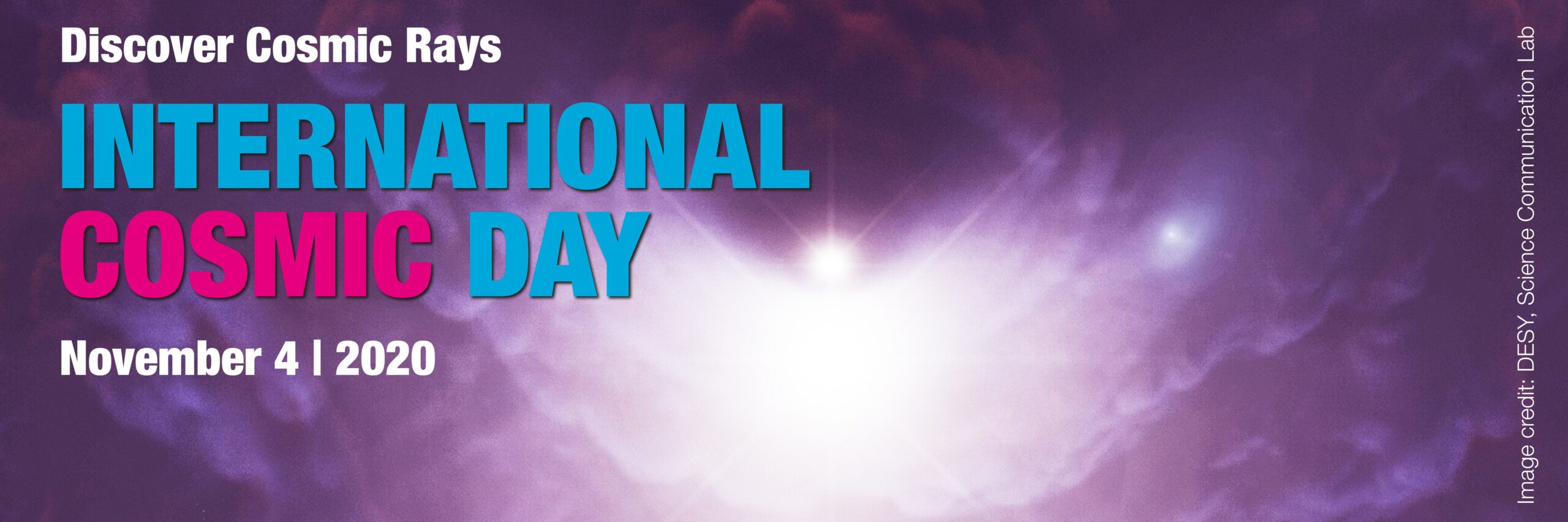 Schriftzug International Cosmic-Day