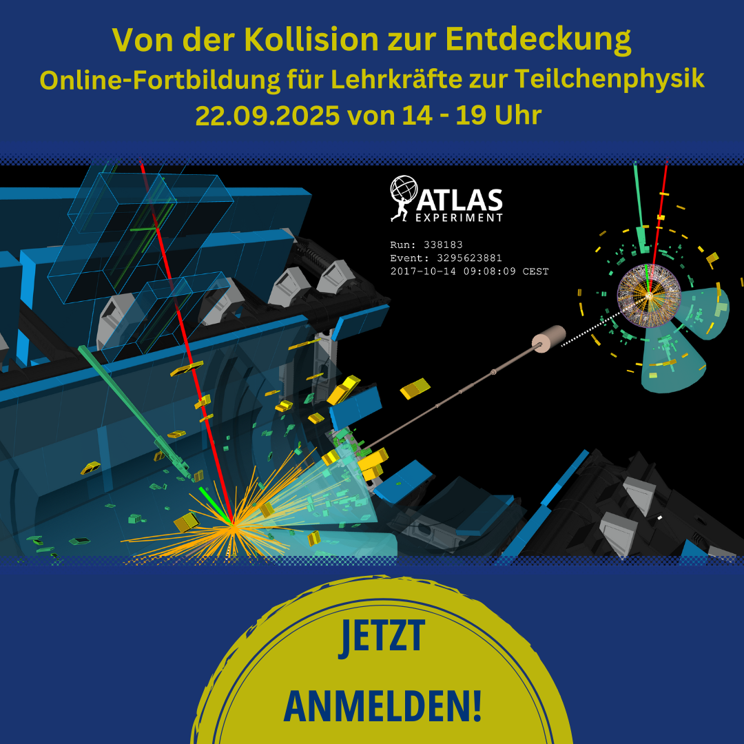 Jetzt anmelden: Online-Fortbildung für Lehrkräfte „Von der Kollision zur Entdeckung“