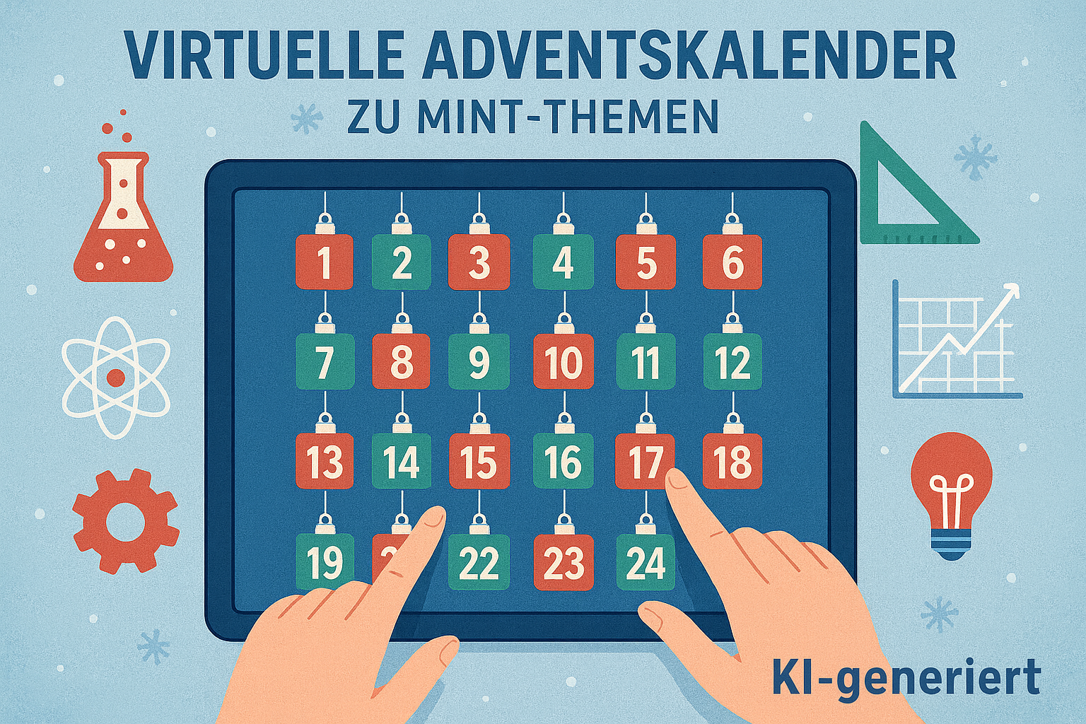 Digitale Adventskalender für Neugierige – täglich ein neues Rätsel aus Physik, Mathe oder KI