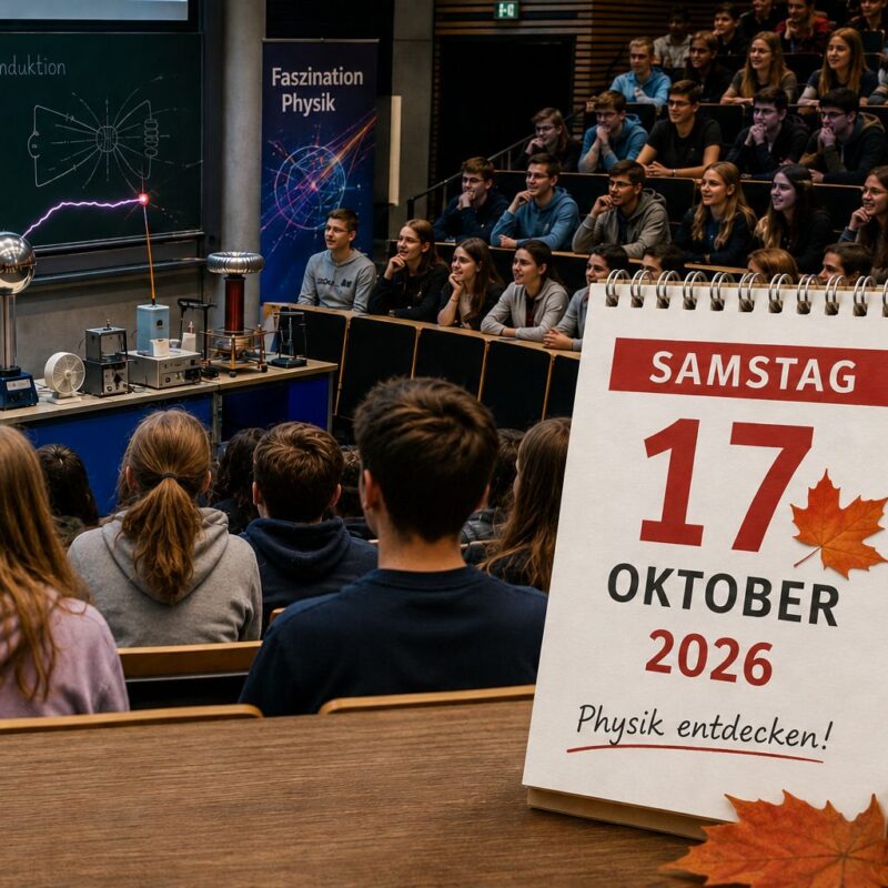 Physik am Samstag: Aktuelle Forschung und spannende Experimente erleben